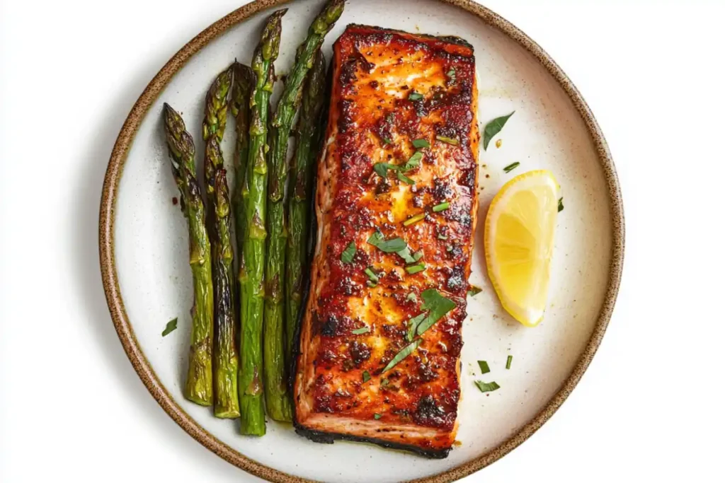 Pan seared salmon with crispy skin